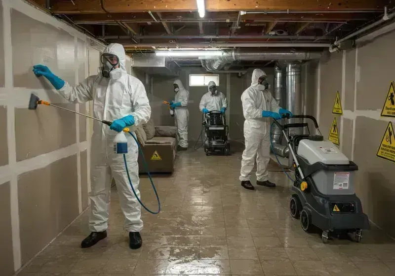 Basement Moisture Removal and Structural Drying process in Valencia County, NM